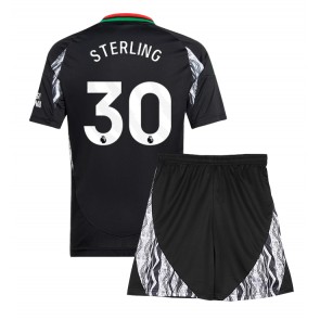 Arsenal Raheem Sterling #30 Gostujuci Dres za Dječji 2024-25 Kratak Rukavima (+ kratke hlače)